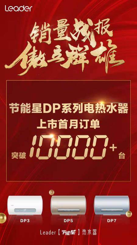 开云体育 开云官网热水器行业：Leader增幅领先行业13% 节能星系列上市首月销量破万