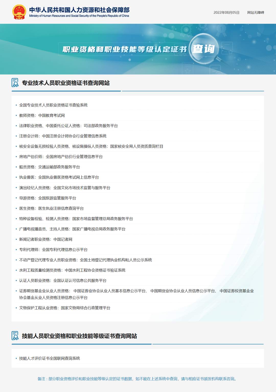 这20个证书人社部网站能查了！Kaiyun 开云体育